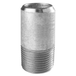Demi mamelon bobine 100mm en acier Mâle Galvanisée / Galva type 530 A - 4"