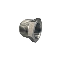 Réduction hexagonale NPT inox 316L série 3000 mâle - Femelle - 1" - 3/4"