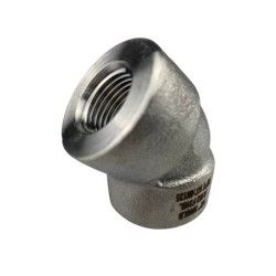 Coude 45° NPT inox 316L série 3000 Femelle - Femelle - DN20 ~ 3/4'' ~ Ø26.70