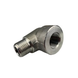 Coude 90° NPT inox 316L série 3000 Mâle - Femelle - DN15 ~ 1/2'' ~ Ø21.30