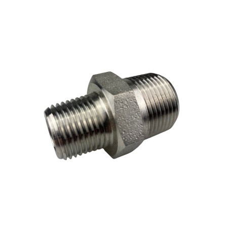 Réduction Hexagonale NPT inox 316L série 3000 mâle - mâle - 3/4" - 1/2"