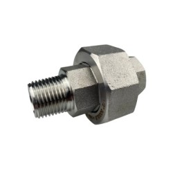 Raccord union NPT inox 316L série 3000 Mâle - Femelle - DN8 ~ 1/4'' ~ Ø13.50