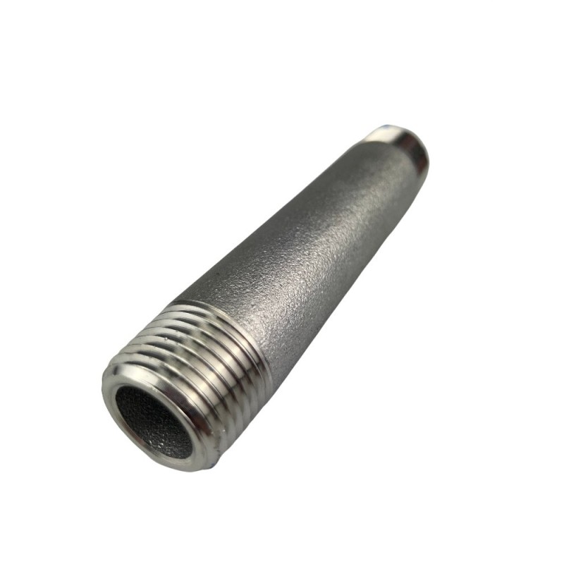 Bobine (mamelon double) LG 100mm 316L SCH80S NPT mâle – mâle - DN25 ~ 1'' ~ Ø33.40