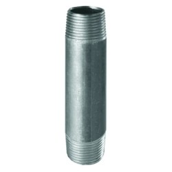 Mamelon bobine en acier Galvanisée / Galva Mâle-Mâle type 530 - 1/8" - 200mm   (0.2M)